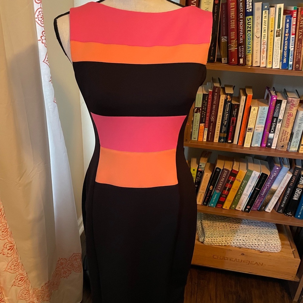 Maggy London color block scuba dress